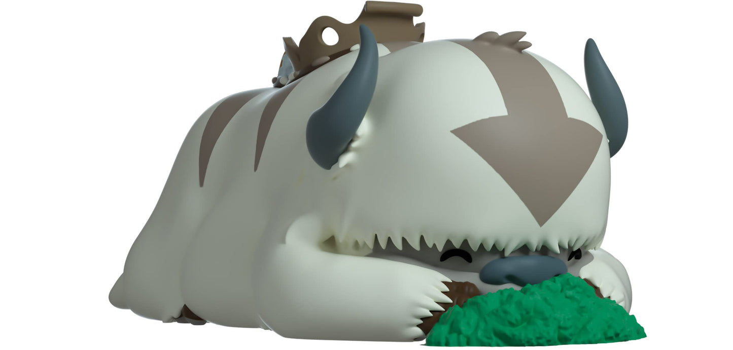 Youtooz Appa Hiding Flocked 2.3'' Inch Vinyl Figure, Collectible Avatar The Last Airbender Appa Hiding Vinyl With Custom Art Pac