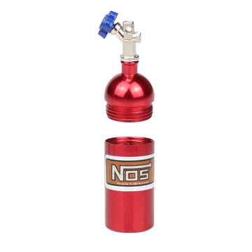 Lafeina 2Pcs Simulation Nitrogen Nos Bottle Decoration Accessories For 1:10 Rc Crawler Car Trx4 Scx10 90046 D90 D110 Tf2 (Silver