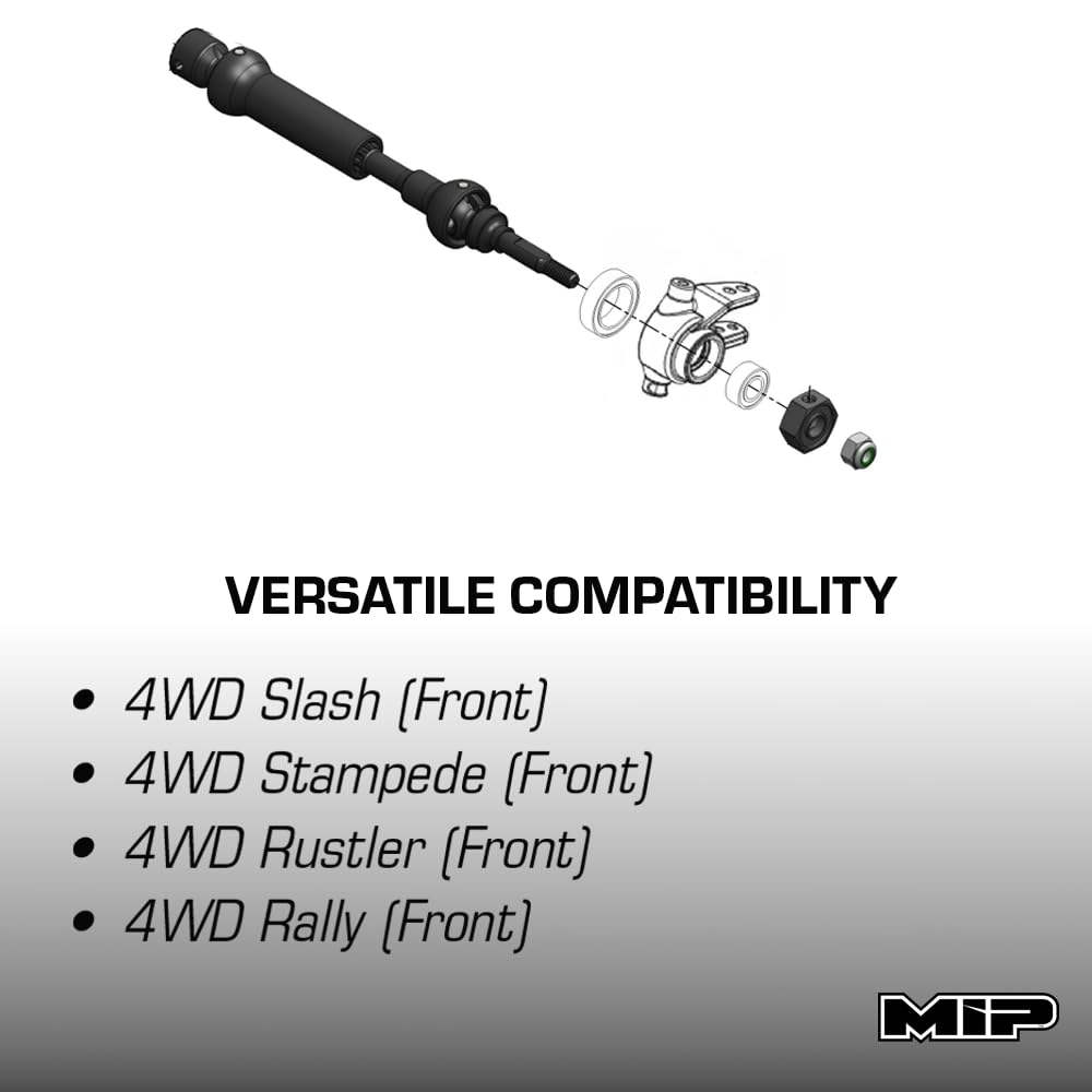 MIP CVD Drive Kit Front 87mm - 112mm with 10mm x 5mm Bearing MIP18150 Electric Car/Truck Option Parts