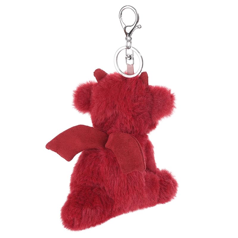 Apricot Lamb Cute Toys Plush Red Dragon Dinosaur Stuffed Animal Soft Keychain For Kids Bag, Purse, Backpack, Handbag (Red Dragon,4.7 Inches)