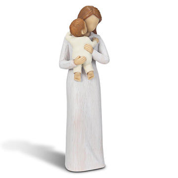 Carracci New Mom Gifts, Mother New Baby Figurines, Sculpted Hand-Painted Mom And Baby Child Figures Statues, Gifts For Mom Birth