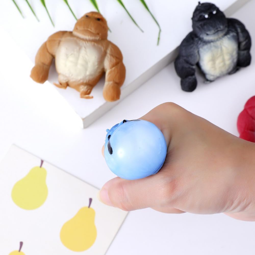 20 Pack Mini Monkey Stress Balls, Squishy Monkey Decompress And Squeeze Stress Toy, Squishy Fidget Toys Gorilla Toy Stress Relie