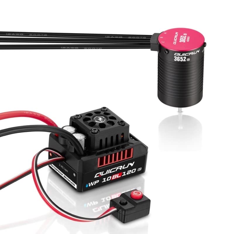 Hobbywing Quicrun 10Bl120 G2 & 3652Sl G2 Combo (Qr10Bl120 G2 &3652Sl 4000Kv G2)