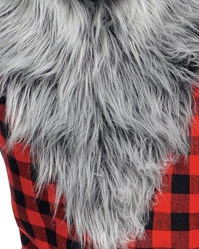 Amscan Hungry Howler Werewolf Costume For Kids, Medium (8-10), With Plaid Shirt, Furry Mask And Gloves