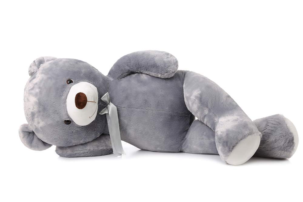 Maogolan Giant Grey Teddy Bear 47 Inch 4 Feet Large Stuffed Gray Teddy Bears Stuffed Animals For Girlfriend Children