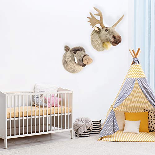 Tigerhart Muscovy The Moose - 24 Inch (With Antlers) Large Stuffed Animal Plush Head Trophy Wall Mount Bust