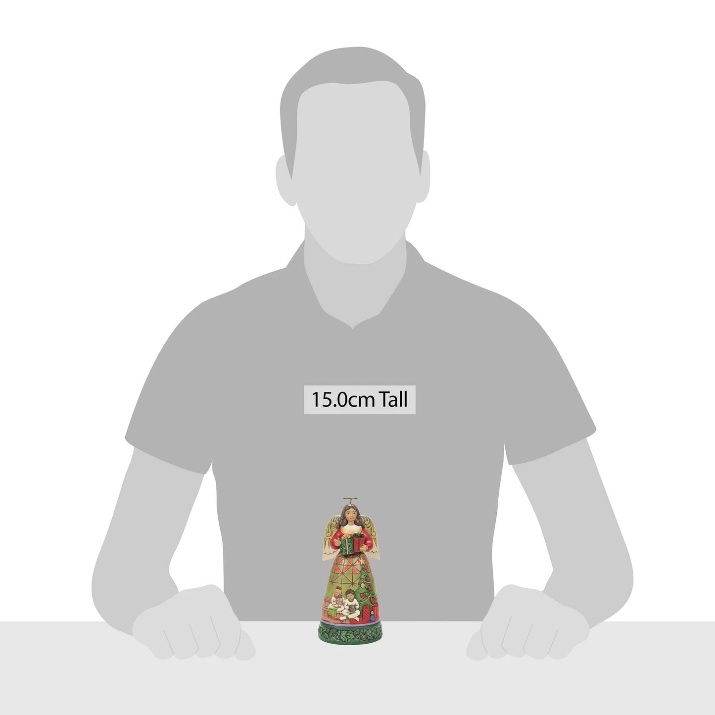 Enesco Jim Shore Christmas Morning Angel Figurine, 6.3 Inches