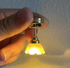 AirAds 1:12 Scale Dollhouse Miniatures Golden Ceiling Light Classic Chandelier Living Room Light fixtures