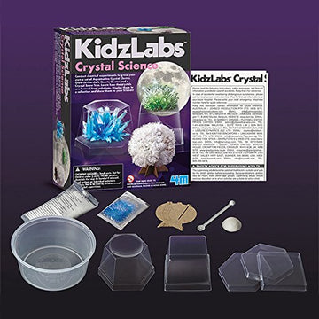 4M Kidzlabs Crystal Science Kit - DIY STEM Toys Lab Experiment Educational Gift for Kids & Teens