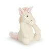 Jellycat Bashful Unicorn Stuffed Animal, Small 7", Multicolor, Polyester, Model 670983094497