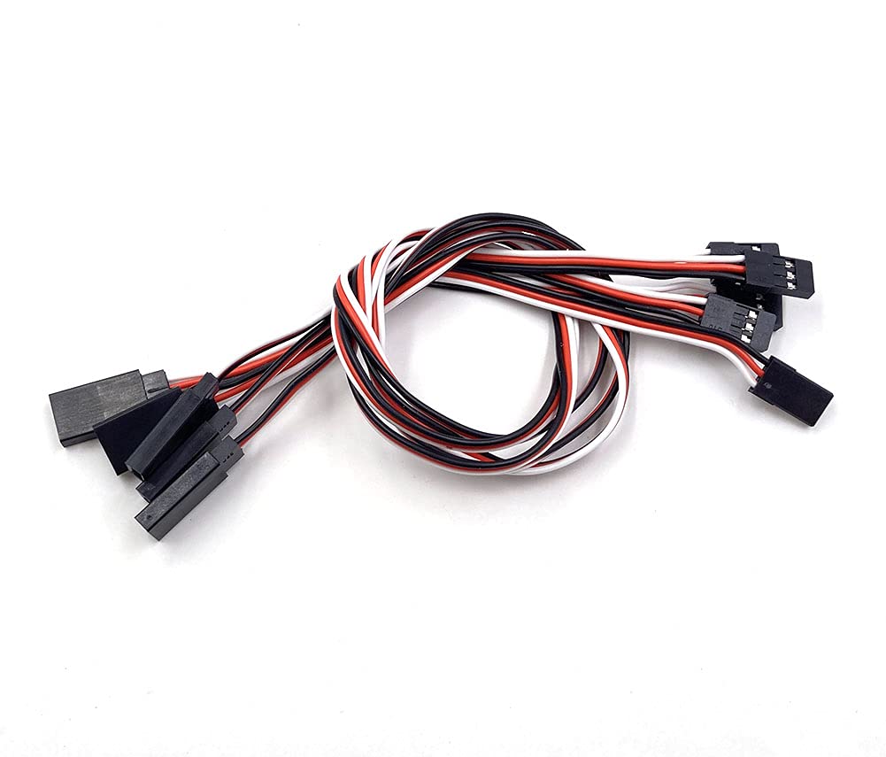 Aliotech 300mm Remote Control Servo Extension Cord Cable Male to Female Servo Extension Lead Wire Cable for RC JR Futaba RC Car