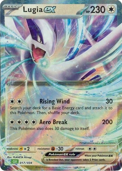 Pokemon - Lugia ex 017/034 CLV - Trading Card Game Classic - Holo Foil - Single Card