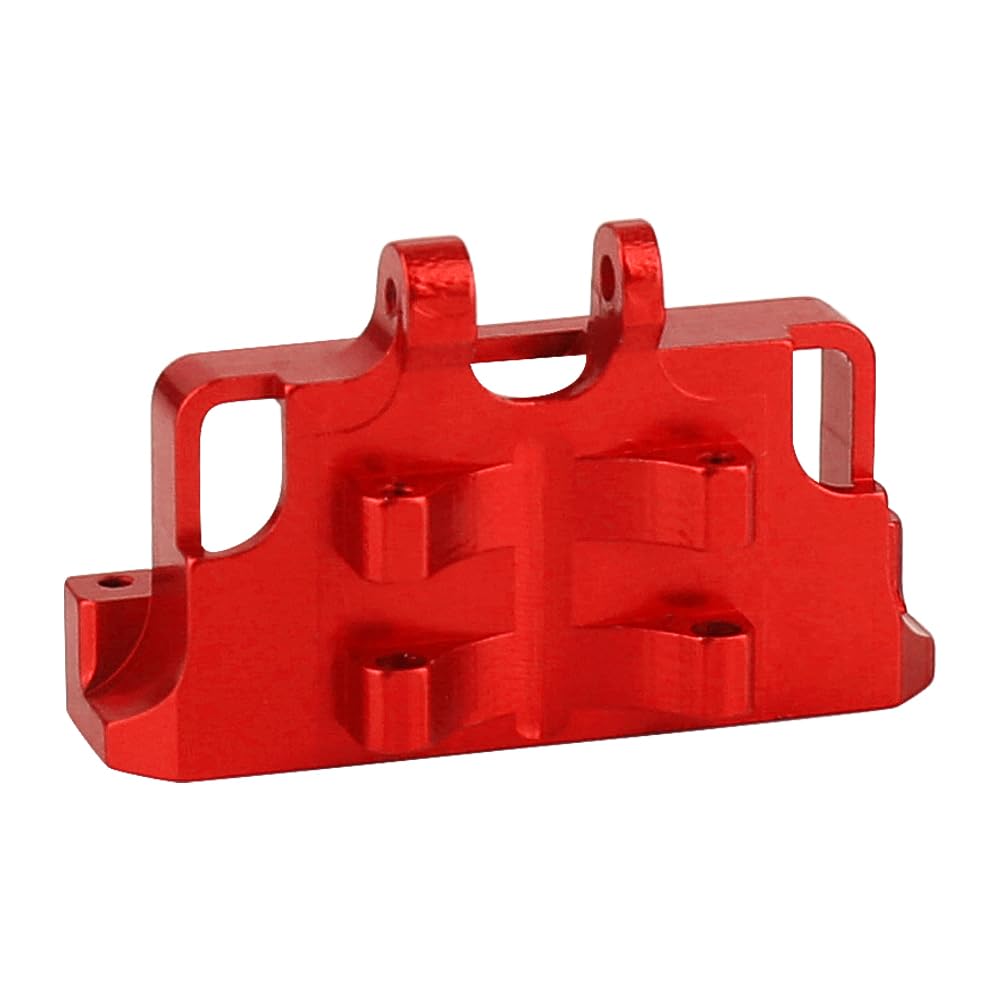 RZXYLRC Aluminum Alloy Steering Servo Mount Bracket for 1/24 Axial SCX24 AXI90081 AXI00002 RC Crawler Upgrades (Red)
