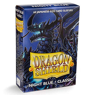 Dragon Shield Japanese Size Card Sleeves – Night Blue 60Ct – Card Sleeves Are Smooth & Tough – Compatible With Pokemon, Yugioh, And More