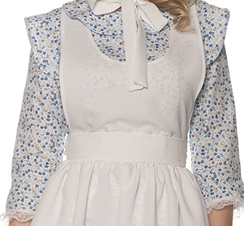 Pioneer Womens Costume With Apron And Bonnet | Small