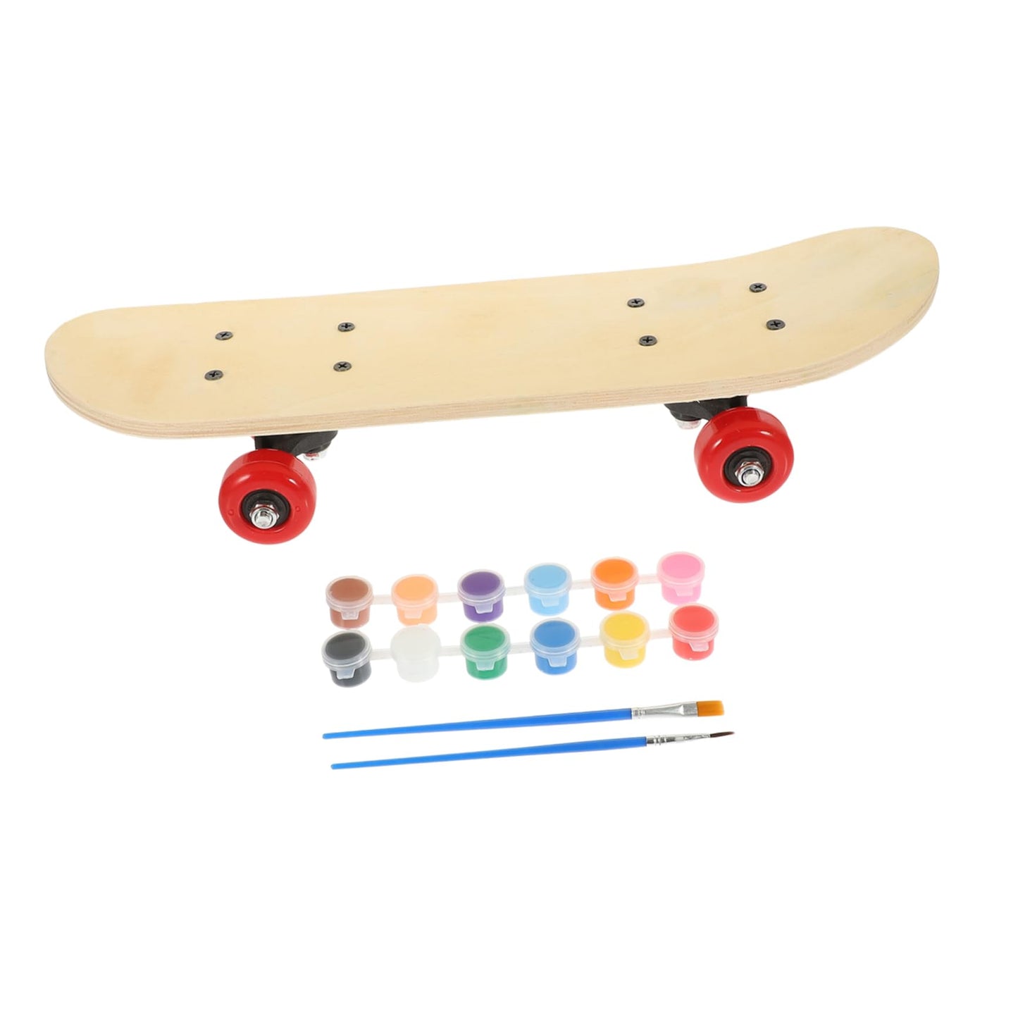 Holibanna 1set Skateboard Painting Kit Unfinished Graffiti Skateboard Deck for Boys and Girls Blank Board with Painting Tools an