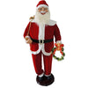 Christmas Time 58-In. Traditional Dancing Santa Claus With Wreath And Gift Sack Animated Indoor Christmas Holiday Home Decor Ct-Asc058-2Rd3 Red