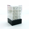 Bescon 12mm 6 Sided Dice 36 in Brick Box, 12mm Six Sided Die (36) Block of Dice, Clear Dice with White Pips