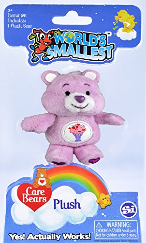 World's Smallest Care Bears, Multicolor, Small Size - Adorable Collectible Plush Toys, Styles May Vary