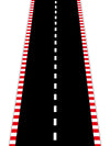 Racetrack Floor Running Black Racer Party Decoration Mat Road Table Runner Long Racetrack Tablecloth Drag For Party (Stripe Styl