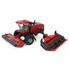ERTL 1/64 Case IH WD2505 Windrower, Metal, Red, Model 44282 with RD165 Rotary Head & Sickle Bar Head