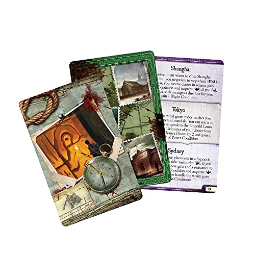 Fantasy Flight Games Eldritch Horror Signs of Carcosa Expansion - Cooperative Board Game for 1-8 Players, Ages 14+, Avg. Playtime 2-4 Hours