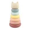 Hudson Baby Silicone Stacking Toy Kitten One Size