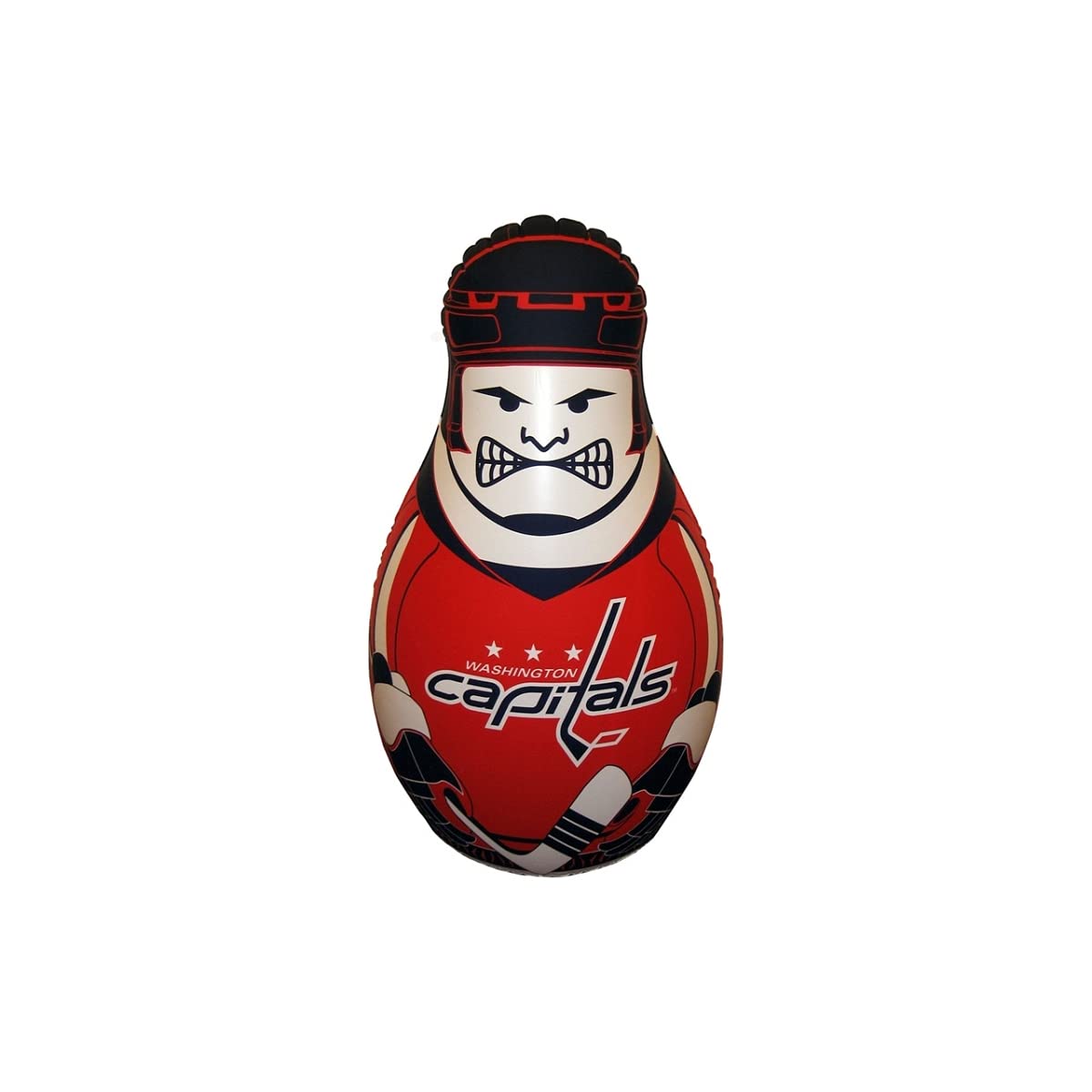 Fremont Die Nhl Washington Capitals Bop Bag Inflatable Checking Buddy Punching Bag, Mini: 12' Tall, Team Colors