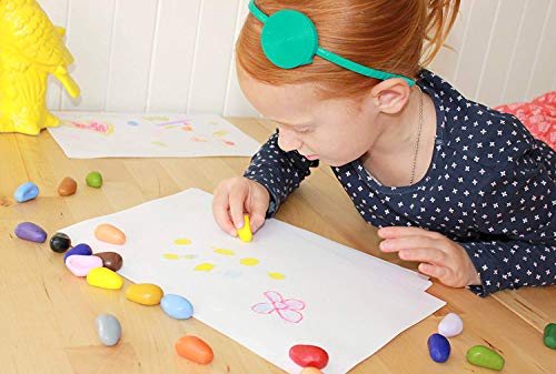 Crayon Rocks Just Rocks In A Box, 8 Colors, Tripod Grip Crayons Made For Handwriting Development In Kids And Toddlers, Fun & Educational, Creative Activity, 8 Of Each Color - 64 Count