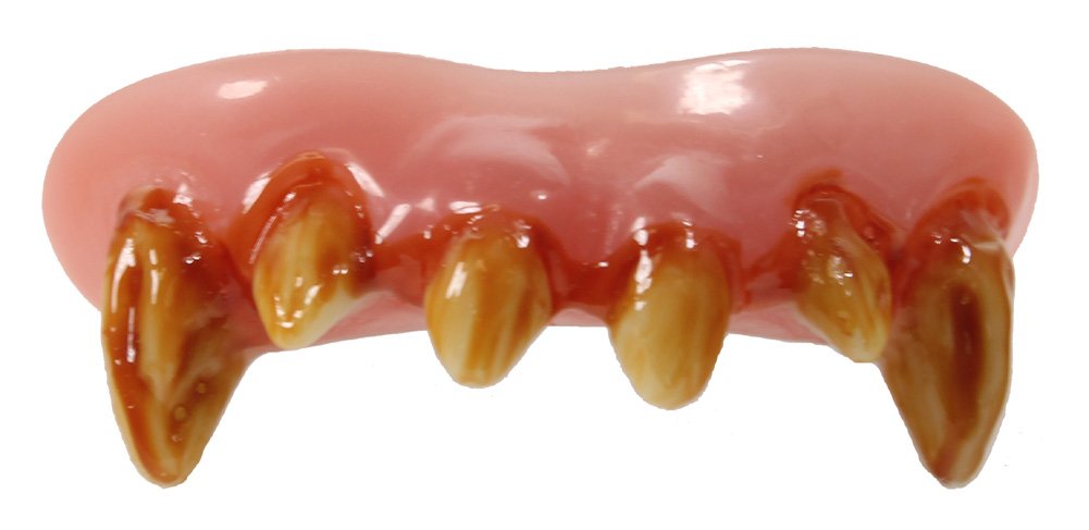 Billy-Bob Top Set Of Creepy Werewolf Teeth With Fangs