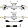 Pothyes Diamond Shape Scx24 Aluminum Axle Upgrades For Axial Scx24 Deadbolt C10 Jlu Gladiator Bronco 1/24 Rc Crawler (Silver)