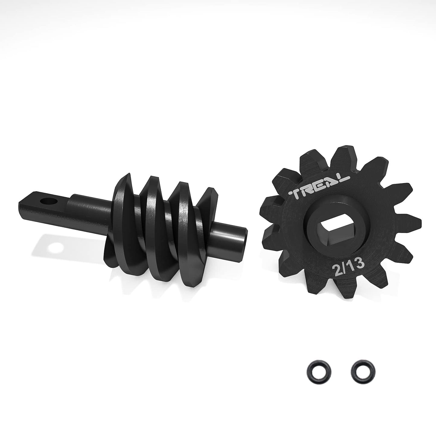 Treal Axial SCX24 Steel Overdrive Gears, Differential Diff Worm Gear Set 2T/13T, Overdrive 23%