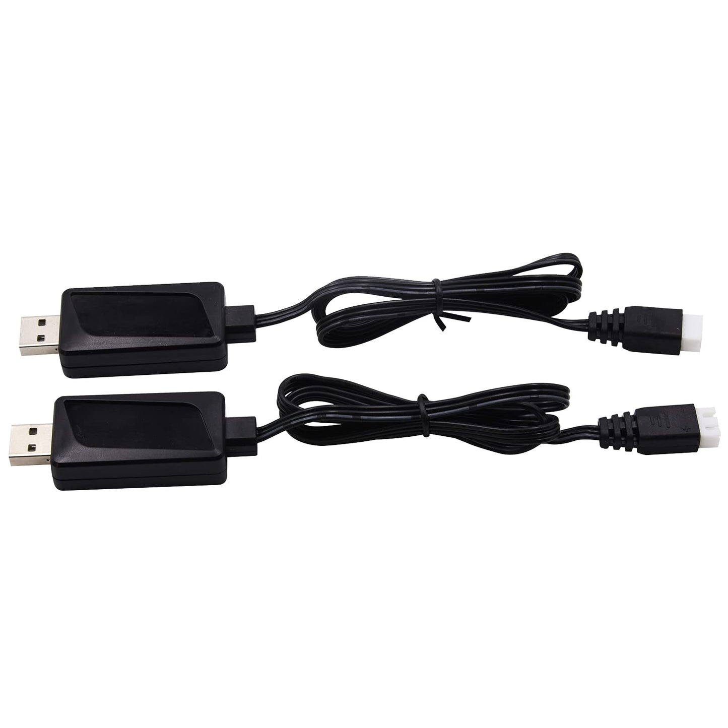 Blomiky 2 Pack 7.4V 1.6A Fast 2S Li-Po Li-ion Battery Charger Cable with XH-3P Connector for RC Boat Truck Drone Cars Vehicle SC