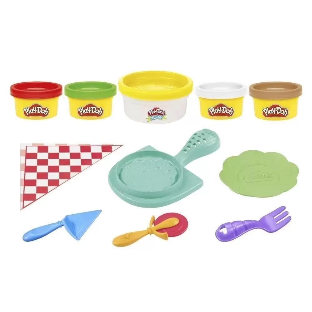 Play-Doh Kitchen Creations- Cheesy Pizza Playset for Kids 3 Years and Up, Non-Toxic