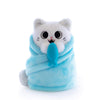 Hashtag Collectibles Purritos Series 2 Fishbone Toy Figure - 7 White Blue Cat Animal Theme