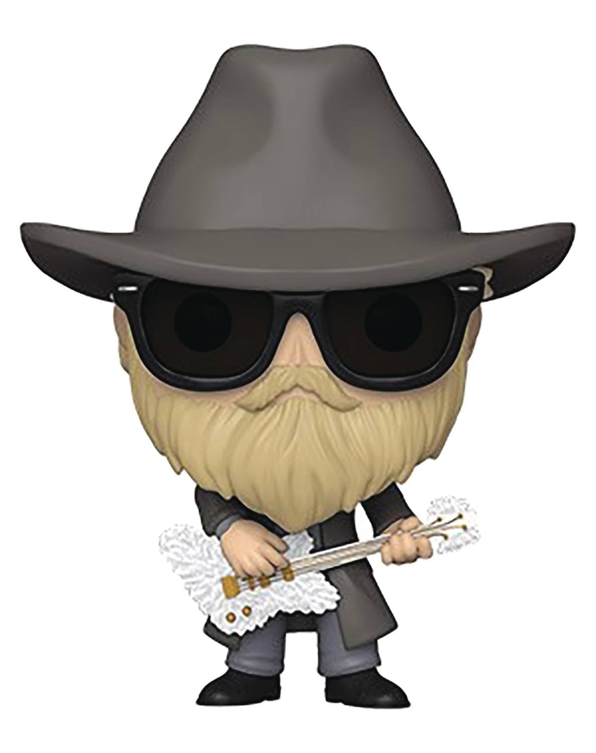 Funko POP Rocks ZZ Top Dusty Hill Vinyl Figure, Standard Size, Multicolor, Model 41186