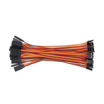 OliYin 20pcs 22awg 60 Cores Male to Female 5.90inch Lead Plug Servo Extension Wire Cable Line for RC Model Aircraft Stranded Fut