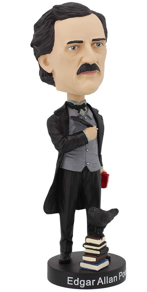 Royal Bobbles Edgar Allan Poe Bobblehead - Premium Polyresin Figure, Multicolor, Model RB1037, Unique Serial Number, Exquisite Detail