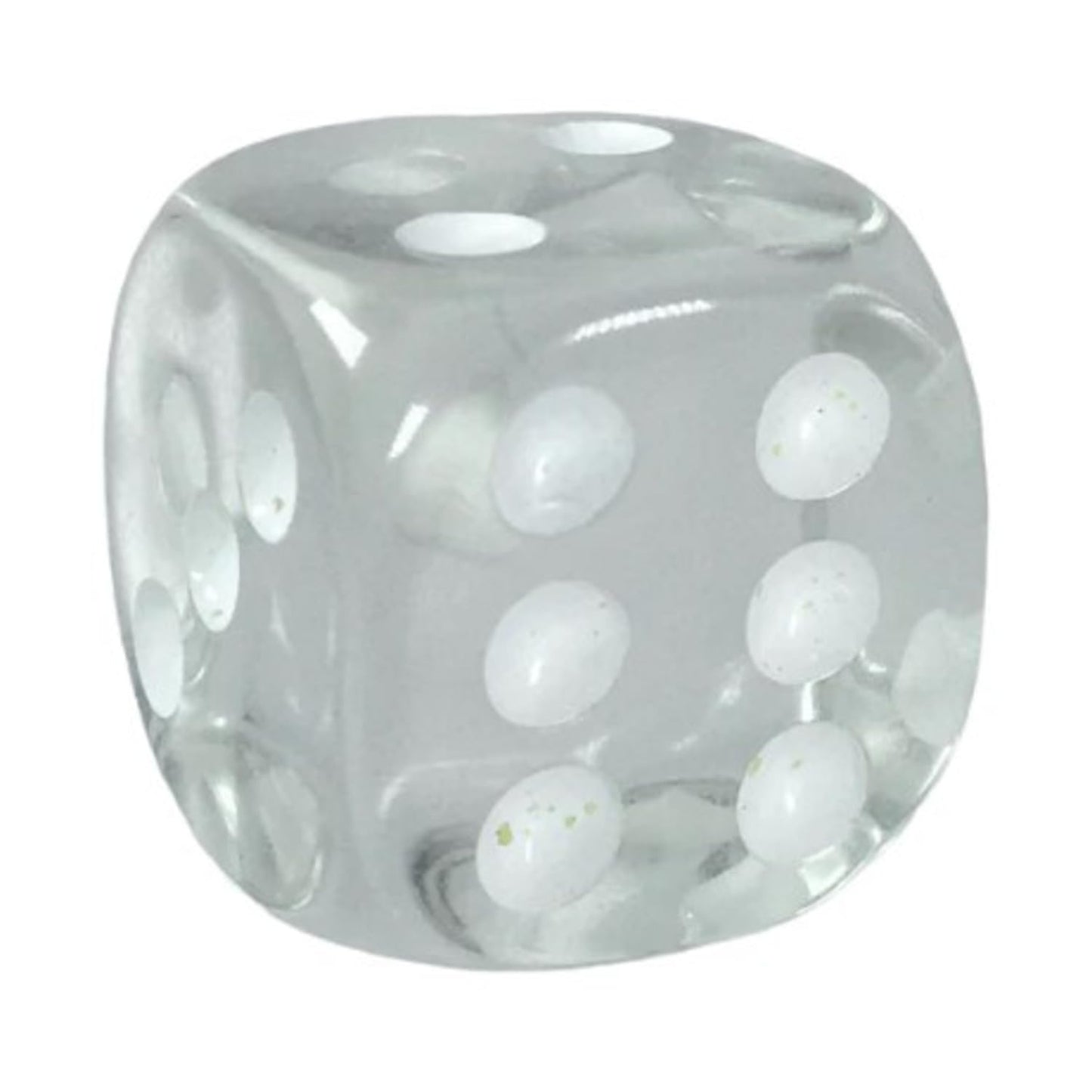 Role 4 Initiative D6 18Mm Translucent Clear W/White (12)