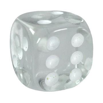 Role 4 Initiative D6 18Mm Translucent Clear W/White (12)