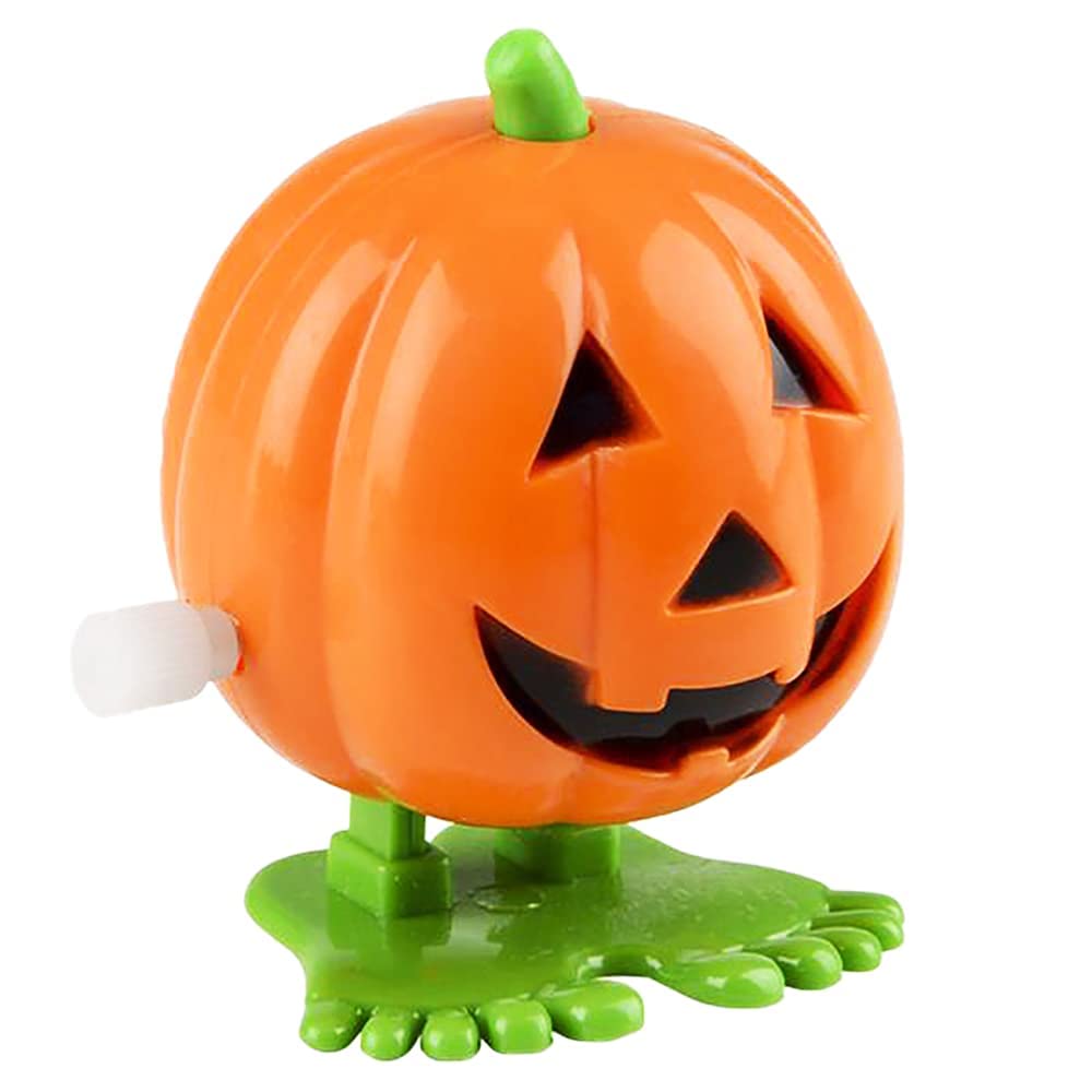 The Dreidel Company Halloween Pumpkin Wind-Up Toys, Birthday Party Favors, Novelty Toys for Boys and Girls, 2'' Inches (12-Pack)