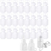 The Dreidel Company Valentine'S Double Hearts Wedding Bubbles In A Mini White Bottle, Includes Bubble Wand, Hexagon Bubble Bottles Party Favors, 0.6 Oz Mini Bottle (Pack Of 24)
