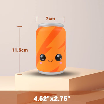 Anboor 4.9 Squishies Toy Orange Can Kawaii Soft Toy Slow Rised Squeeze Food Squishy Stress Relief for Kid mature-themed Toys