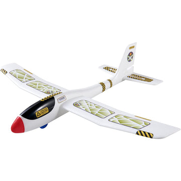 Haba Terra Kids Maxi Hand Glider With Boomerang Setting - Easy To Assemble 22' Sturdy Styrofoam Airplane With Decals