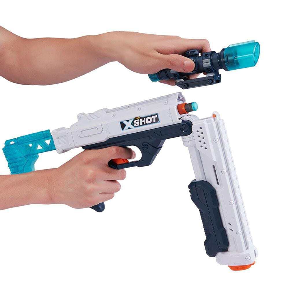 X-Shot Excel Hawk Eye Foam Dart Blaster (16 Darts) By Zuru - Blue