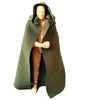 Ssbeauty M 1:12 Scale Fabric Cape Cloak With Hat For 6 Inch 1/12 Action Figure Clothes (Green Cloak)