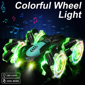 Zokugar Gesture Sensing RC Stunt Car,360Spins Double Sided Hand Controlled RC Car Glove Controlled Twist Remote Control Car with