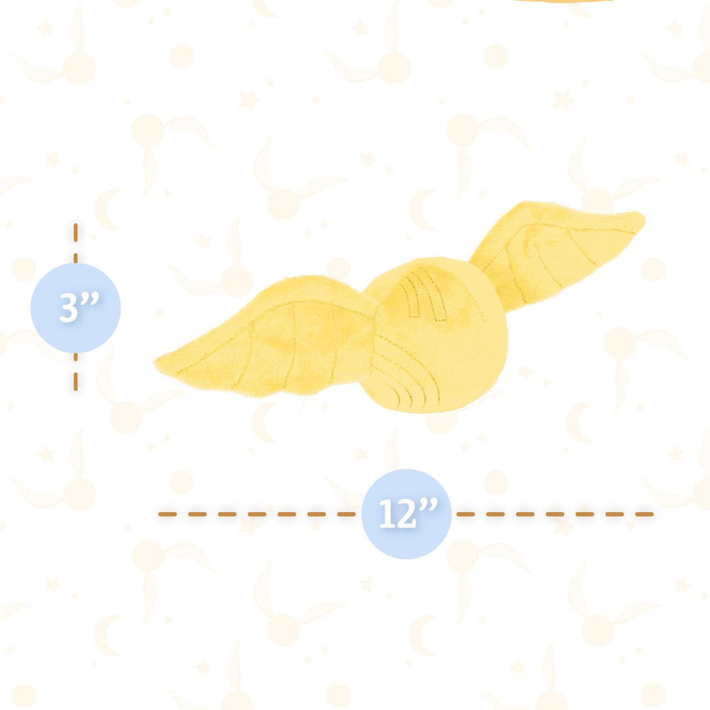 Kids Preferred Harry Potter Gifts Golden Snitch Mini Plushies Stuffed Animals For Babies, Harry Potter Baby Toys For Toddlers, Kids 3-Inch Plush Decor