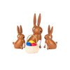 Alexander Taron 224-036 Dregeno Easter Figures-Rabbit Family-5.5 H x 2.5 W x .5 D, Brown