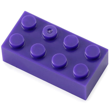 Feleph 100Pcs 2X4 Bricks Dark Purple Pieces Parts Classic Building Kit Creative Play Set Basic Blocks Toy Accessories Compatible With 3001 Major Brands